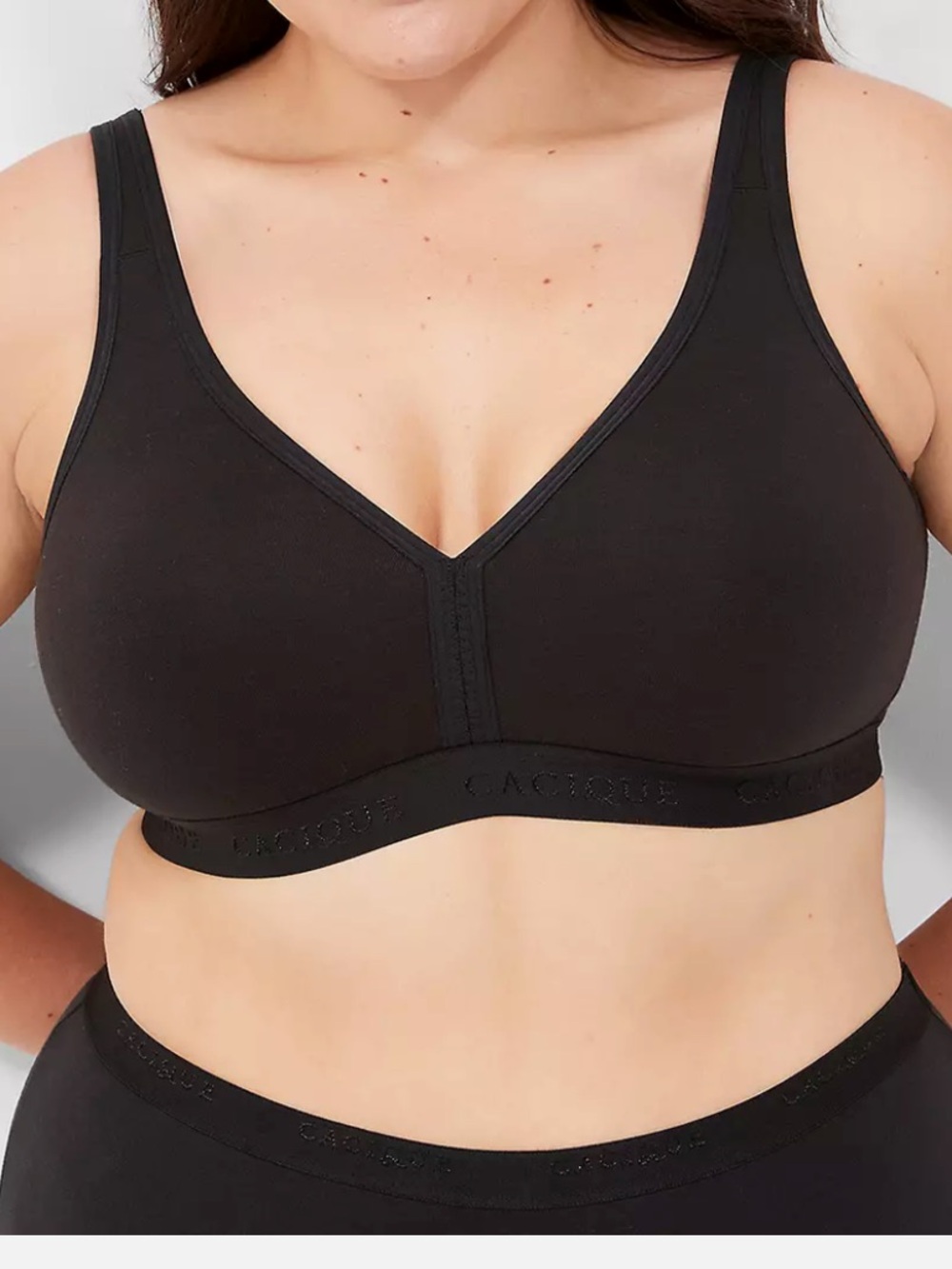 Cacique cotton unlined full coverage non-wire bra size 44DDD